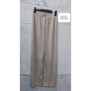 Quần dài nữ eo 60-68cm, dài 91cm và eo 70cm, dài 100cm.