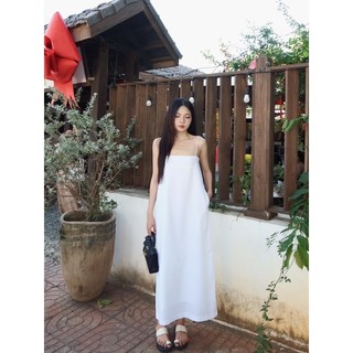 TIE DRESS▪️Đầm LINEN hai dây form dài basic