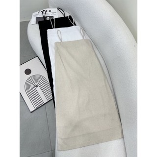 TIE DRESS▪️Đầm LINEN hai dây form dài basic