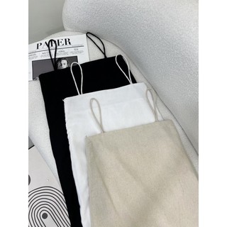 TIE DRESS▪️Đầm LINEN hai dây form dài basic