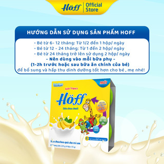 Sữa chua hoa quả Hoff vị CHUỐI - 1 LỐC (4 hộp x 55g)