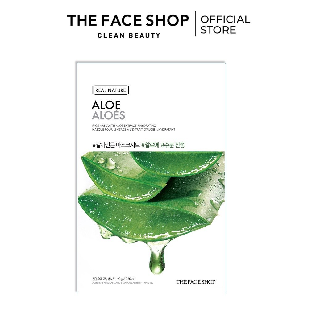 Combo Dưỡng Da Mềm Mịn THE FACE SHOP (Sữa Rửa Mặt,Gel Dưỡng Da,Mặt Nạ) 6pcs