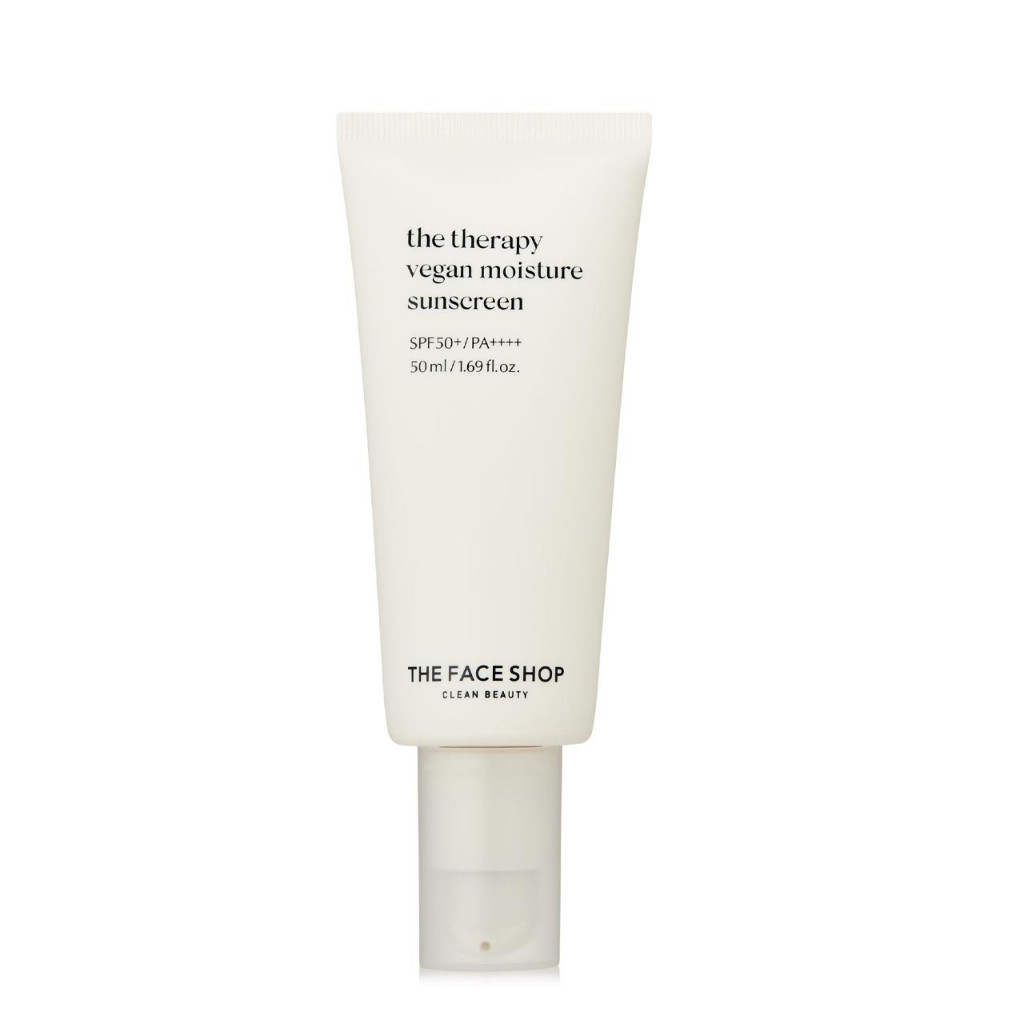 Tinh Chất Chống Nắng Thuần Chay THE FACE SHOP The Therapy Vegan Moisturizing Sun Serum Spf50
