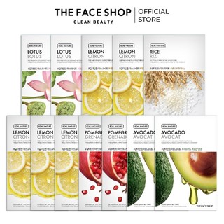 Combo 12 mặt nạ trắng hồng da the face shop real nature 20g