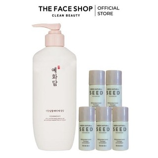 Combo tẩy tế bào chết toàn thân the face shop yehwadam 300ml & 5 toner 5ml