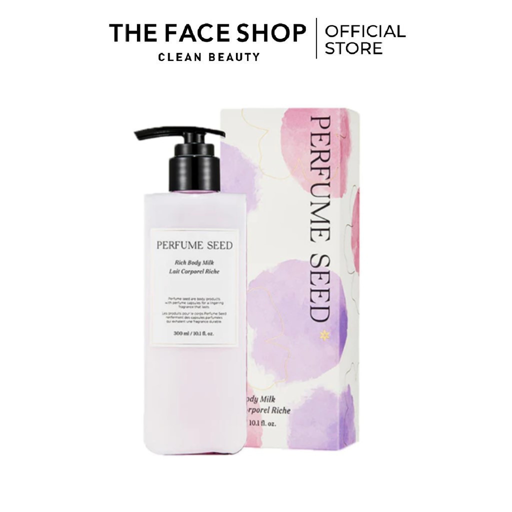 Sữa Dưỡng Thể Hương Nước Hoa Cung Cấp Ẩm THE FACE SHOP Perfume Seed Rich Body Milk 300Ml (GZ)