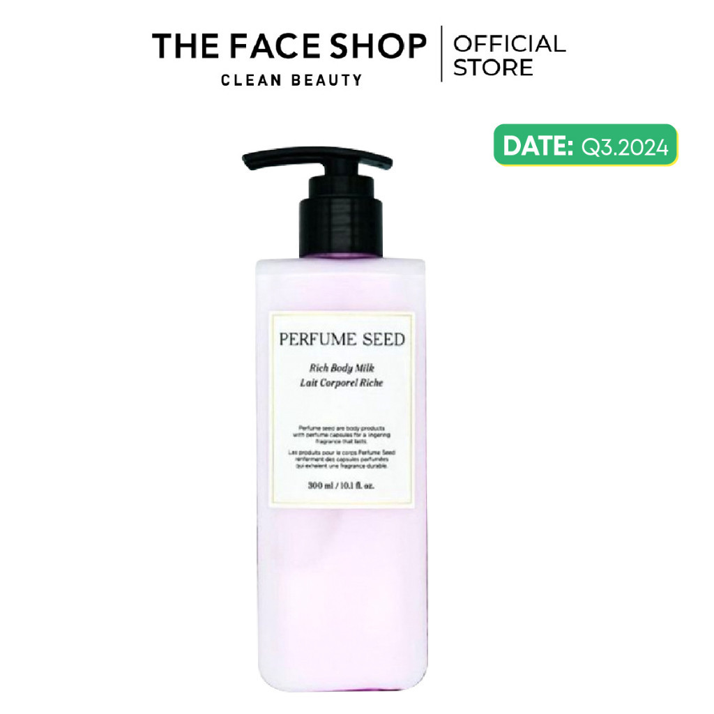 Sữa Dưỡng Thể Hương Nước Hoa Cung Cấp Ẩm THE FACE SHOP Perfume Seed Rich Body Milk 300Ml (GZ)