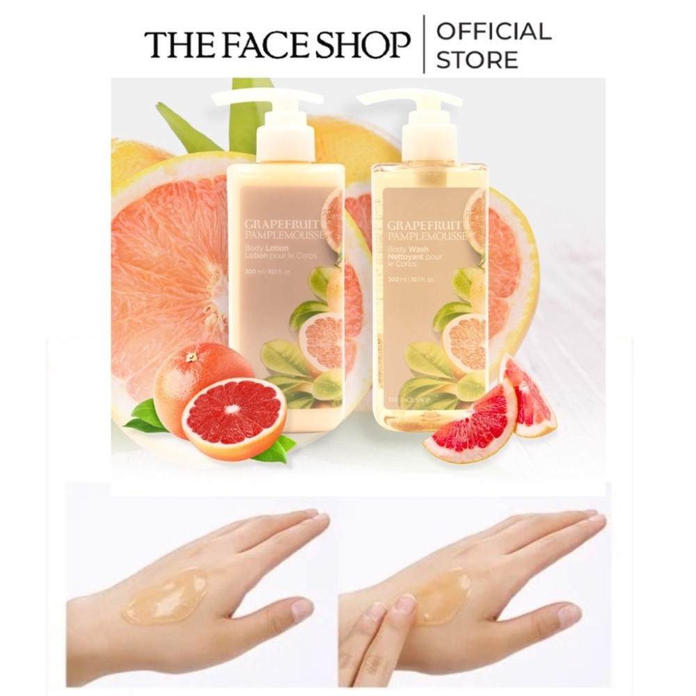 Combo 2 Gel Tắm Làm Sáng Da TheFaceShop Grapefruit Body Wash 300mlx2