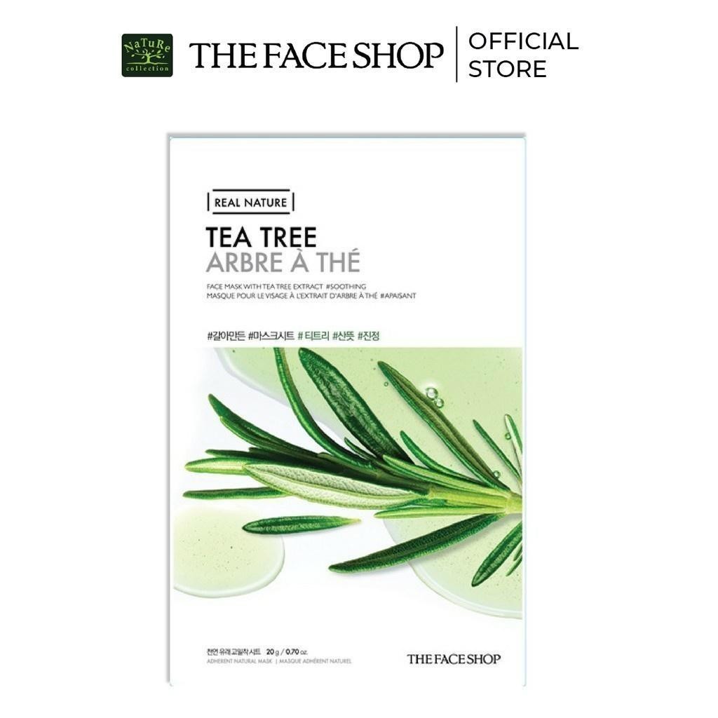 Set 7 Mặt Nạ Thanh Lọc Da THE FACE SHOP Real Nature Tea Tree Face Mask 20g