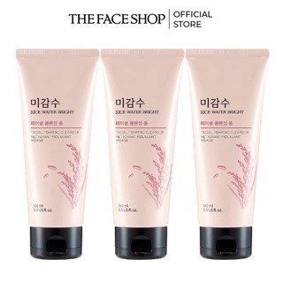 Combo 3 Sữa Rửa Mặt Sạch Da THE FACE SHOP Rice Water BRright 100ml