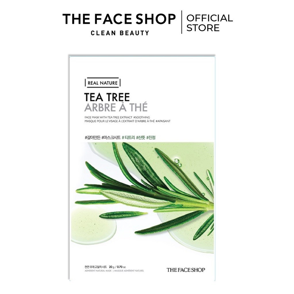 [VOUCHER 10% ĐH 150K] Combo 40 Mặt Nạ Real Nature Dưỡng Da THE FACE SHOP (mix nhiều loại) 20G