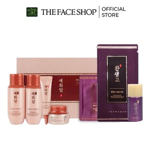 Bộ chăm sóc da thefaceshop 1pcs+kem dưỡng+tinh chất+sữa dưỡng trẻ hóa da thefaceshop 1.2mlx3
