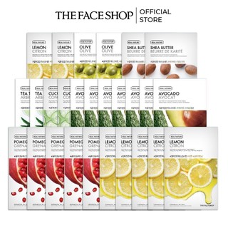 Combo 27 mặt nạ real nature dưỡng da the face shop 20g