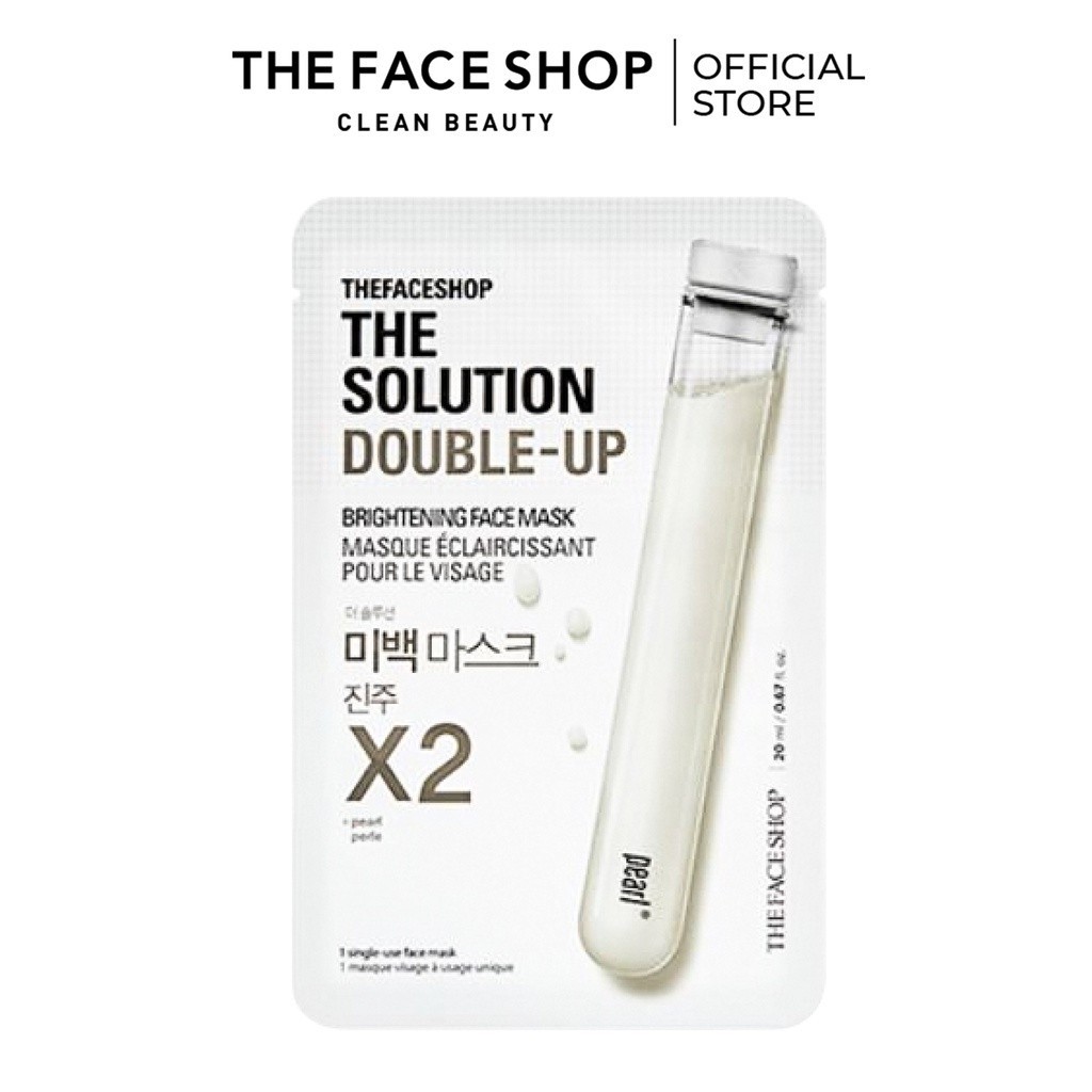 Combo 10 Mặt Nạ THE FACE SHOP The Solution 22Ml(Firming,Brightening,Nourishing,Pore Care)