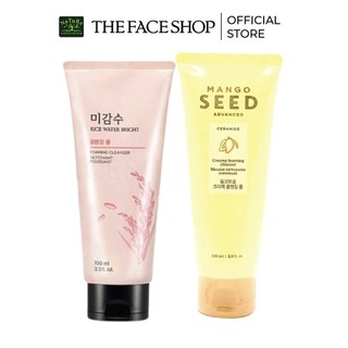 Combo sữa rửa mặt làm sáng da thefaceshop 100ml+sữa rửa mặt thefaceshop mango 100ml