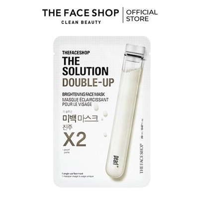 Mặt Nạ Tăng Cường Làm Sáng Da Thefaceshop The Solution Double-Up Brightening (Gz) 20Ml