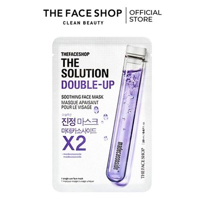 Mặt Nạ Siêu Cấp Ẩm Làm Dịu Da The FaceShop The Solution Double-Up Soothing 20Ml