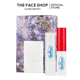 Bộ son dưỡng mềm môi the faceshop dr.belmeur lip balm duo set