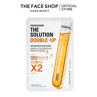 Mặt Nạ Ngăn Ngừa Lão Hóa The FaceShop The Solution Double-Up Nourishing 22Ml