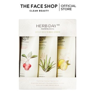 (HSD-01/11/22)Bộ Sữa Rửa Mặt Thefaceshop Herb Day 365 Master Cleanser Special Set (3pc)