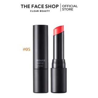 Son Thỏi Hiệu Ứng Bóng Mướt TheFaceShop Rouge Shine Vivid 4.8g