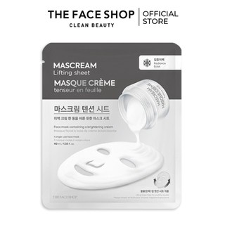 Mặt Nạ Làm Sáng Da THEFACESHOP Deeply Brightening Mascream Lifting Sheet Mask 40ml