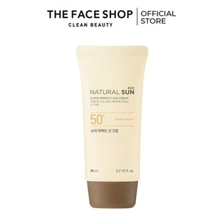 Kem Chống Nắng TheFaceShop Natural Sun Eco Super Perfect Sun Cream 50+Pa+++ 80ml