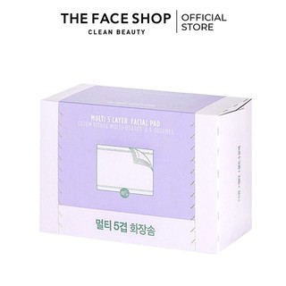 Bông Tẩy Trang TheFaceShop Multi 5 Layer Facial Pad 80pcs