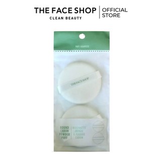 Bông Phấn Trang Điểm TheFaceShop DAILY BEAUTY TOOLS ROUND CARON POWDER PUFF 2pcs