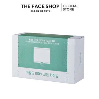 Bông Tẩy Trang TheFaceShop Mild 100% Cotton Facial Pad 80pcs