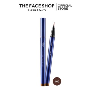  Bút Kẻ Viền Mắt Trang Điểm TheFaceShop Fmgt. Ink Proof Brush Pen Liner 02 Brown 0.6g