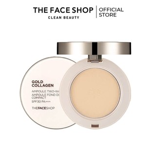 Phấn Trang Điểm THEFACESHOP FMGT.B.Gold Collagen Ampoule Two Way Pact 9.5G