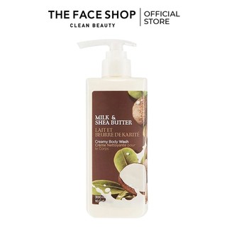 Sữa Dưỡng Thể TheFaceShop Milk & Shea Butter Oil Infused Body Lotion 300ML