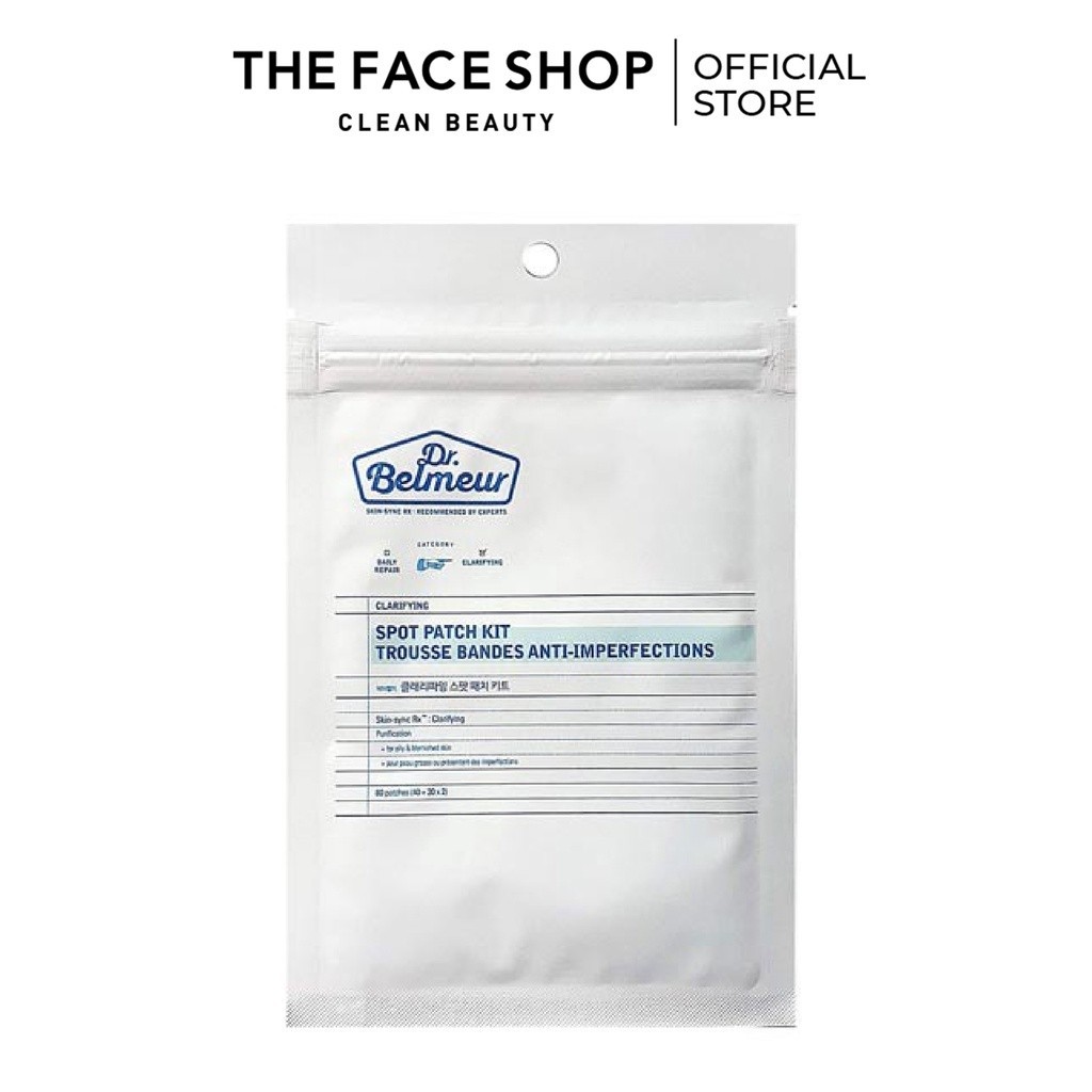 Miếng Dán Mụn TheFaceShop DR. BELMEUR CLARIFYING SPOT PATCH KIT 80ea