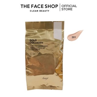 Kem Nền Trang Điểm (Lõi) TheFaceShop GOLD COLLAGEN AMPOULE COVER CAKE SPF50 PA+++ (REFILL) 11g