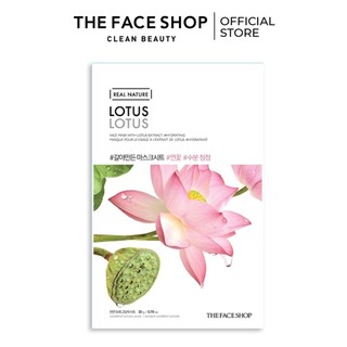 Mặt Nạ Sáng Hồng Da TheFaceShop Real Nature Lotus Face Mask (20g)