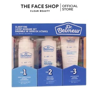 Bộ Dưỡng Da Dành Cho Da Nhờn Mụn DR BELMEUR CLARIFYING SKINCARE SET (3 items)