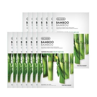Bộ 14 Miếng Mặt Nạ Cung Cấp Nước TheFaceShop Real Nature Mask Sheet Bamboo ( 20gx14 miếng)