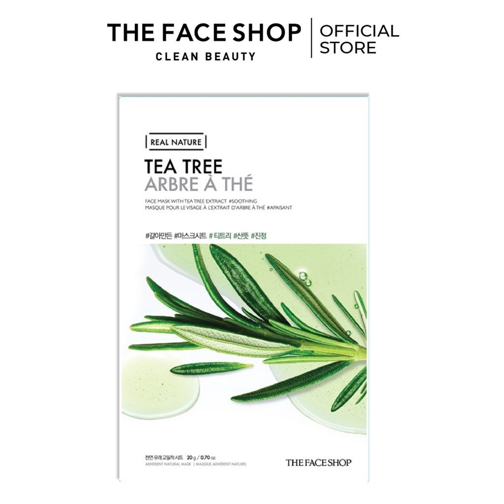 Mặt Nạ Thanh Lọc Da TheFaceShop Real Nature Tea Tree Face Mask 20g