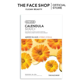 Mặt Nạ Dưỡng Da Diu Nhẹ Thefaceshop Real Nature Calendula Face Mask 20g