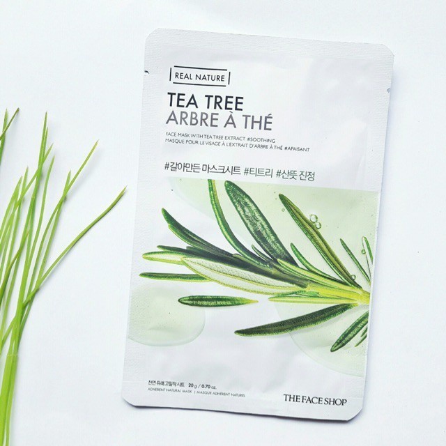 Mặt Nạ Thanh Lọc Da TheFaceShop Real Nature Tea Tree Face Mask 20g