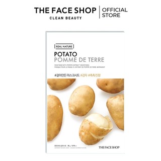 Mặt nạ giấy cung cấp ẩm và dưỡng sáng TheFaceShop Real Nature Mask Potato 20g