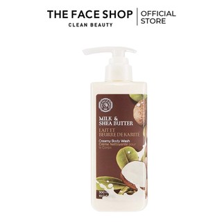Sữa Tắm TheFaceShop Milk và Shea Butter Creamy Body Wash 300ml