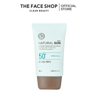 Kem Chống Nắng TheFaceShop Natural Eco No Shine Hydrating Sun Cream Spf40 50Ml