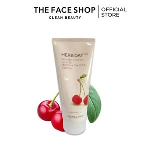 Sữa Rửa Mặt Làm Sáng Da TheFaceShop Herb Day 365 Cleansing Foam Acerola 170ml
