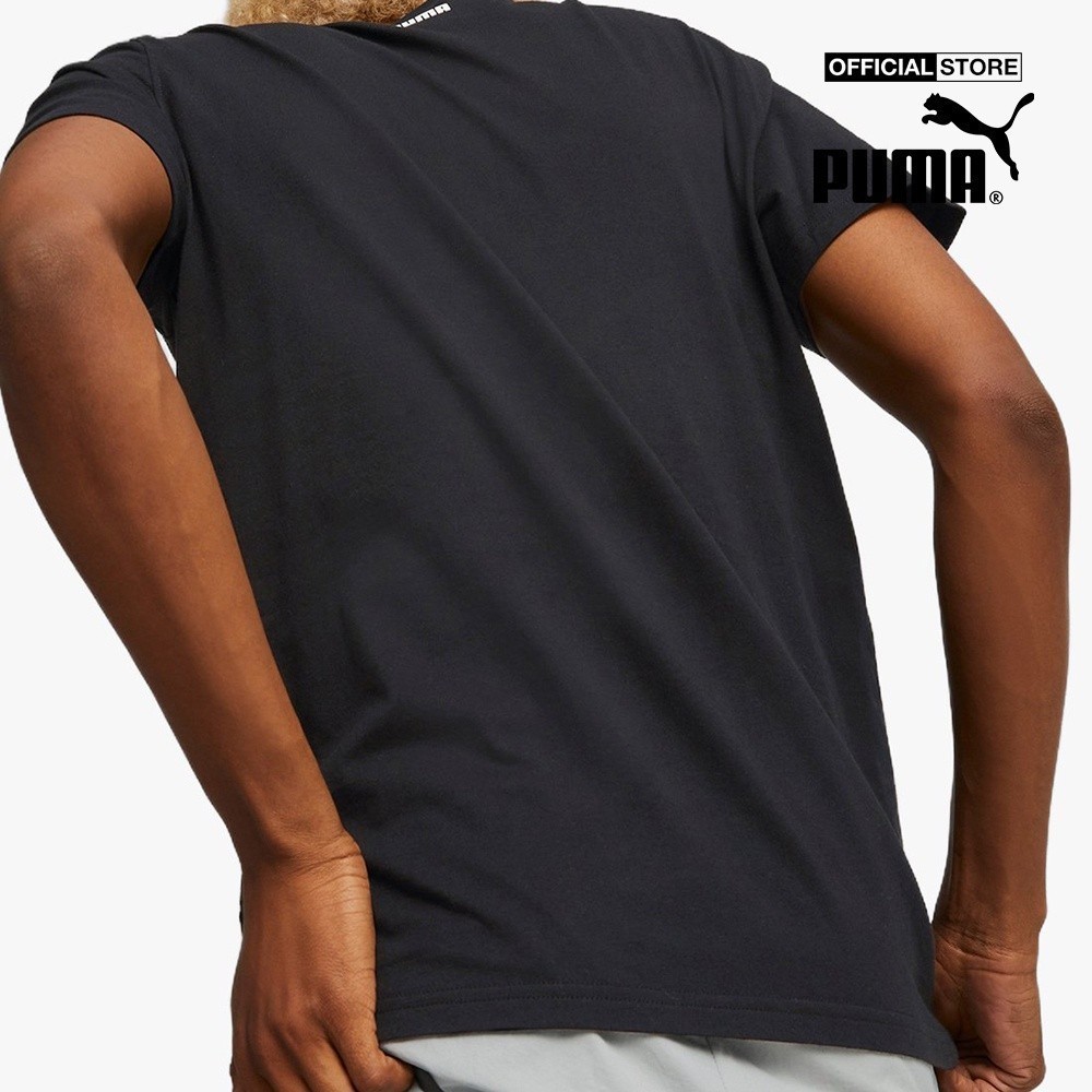 PUMA - Áo thun nam cổ tròn tay ngắn Timeout Basketball 536486-01