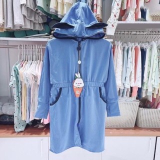 Aó nắng tai thỏ siêu yêu chất thông hơi kim cương vải thơm siêu yêu cho bé - Xưởng May BaVi