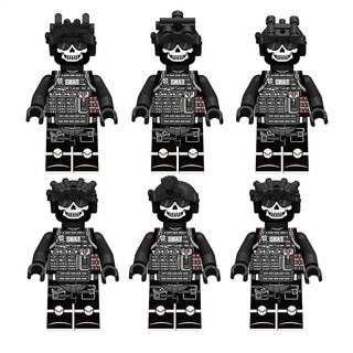 Quân Đội Trẻ Em Đặc Biệt Lính Ma SWAT Cảnh Sát Tương Thích Lego Lắp Ráp Hạt Nhỏ Khối Xây Dựng Minifigures