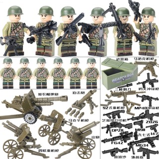 Ro Army Villain Giáo dục Hoa Kỳ Nhân vật nhỏ lính quân đội Tương thích với lính đánh thuê quân đội Lego Quân đội Đức