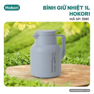 Bình giữ nhiệt 1-1.5l 3981hokori, bình pha trà, ủ trà nóng lạnh việt nhật cao cấp
